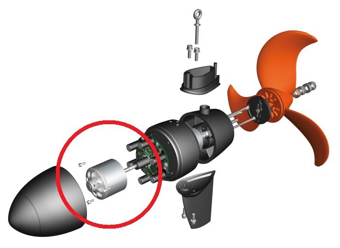 Torqeedo Cruise 2/4 rotor - stator service repair, reparatie, reparatur afbeelding 0